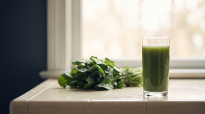 ¿El jugo verde sirve para la cruda? Lo que hay detrás