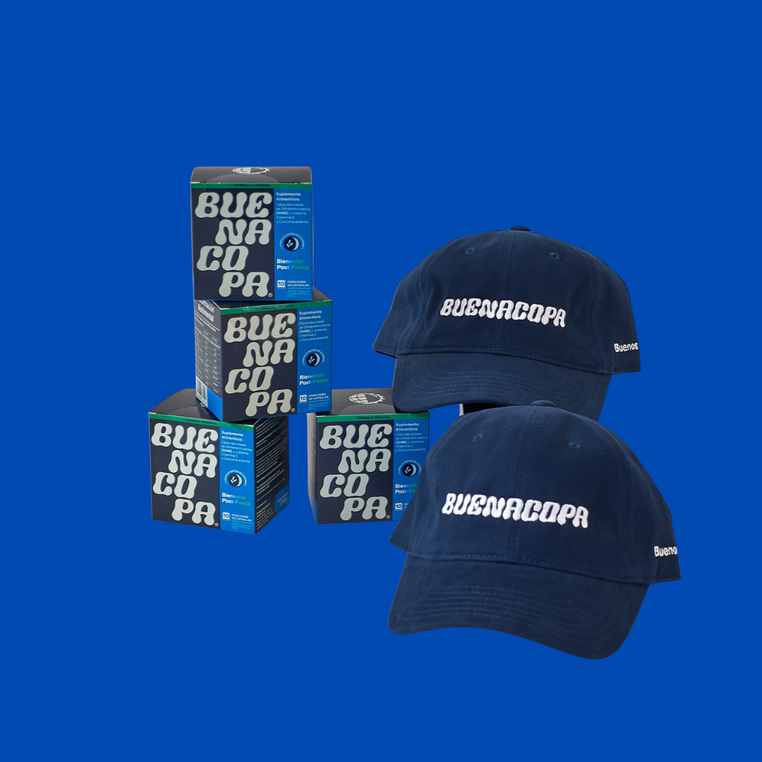 Pareja Perfecta - 4 Buenacopa + 2 Gorras